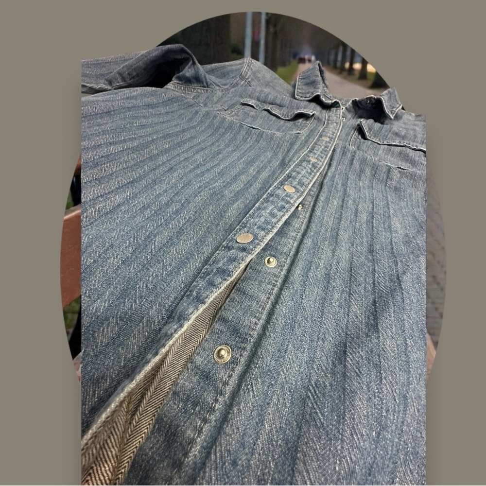 Universal Thread Denim Shirt Dress/Cardigan. Size:XL - Picture 8 of 12
